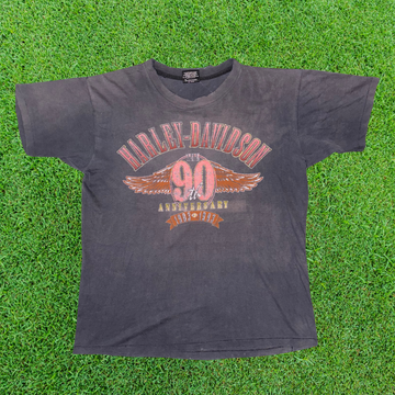 Harley Davidson 90th Anniversary 1993 Vintage Tee – Classic Motorcycle Fashion