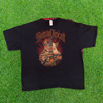 Austin TX Guitar “Best Spots Around Austin” Tee - 00s (Size XL)
