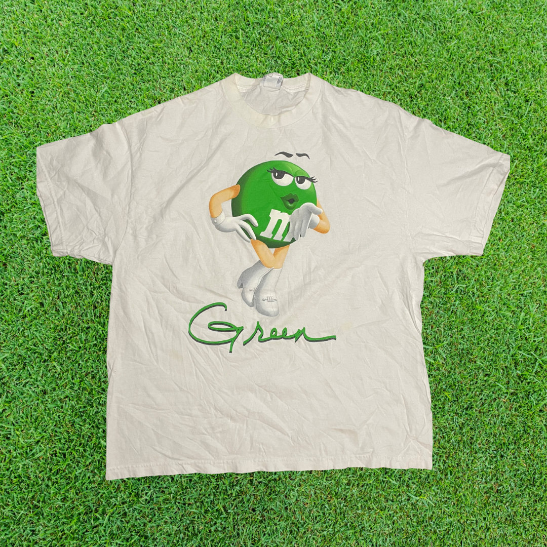Green M&M Blowing Kiss Tee