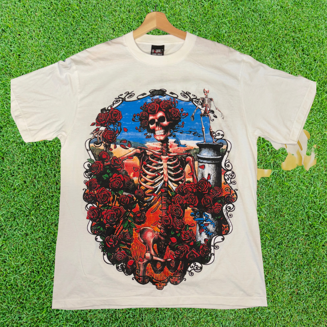 Grateful Dead Boot 90s Single Stitch Tee - Giants Tag - AOP