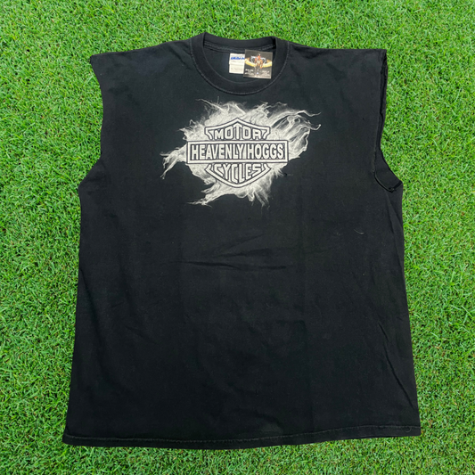 Heavenly Hoggs Motorcycle Cut-Off Tee