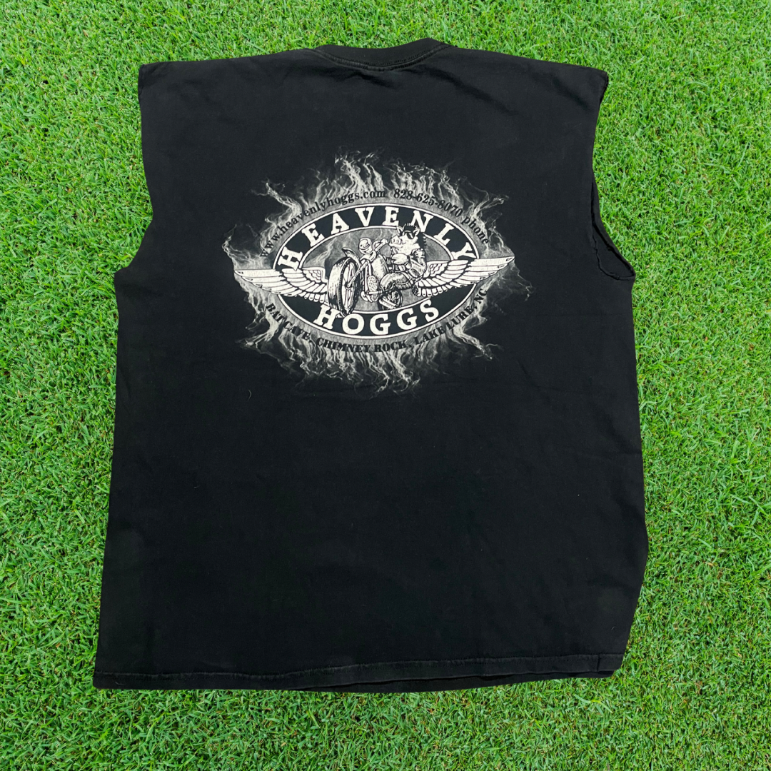 Heavenly Hoggs Motorcycle Cut-Off Tee